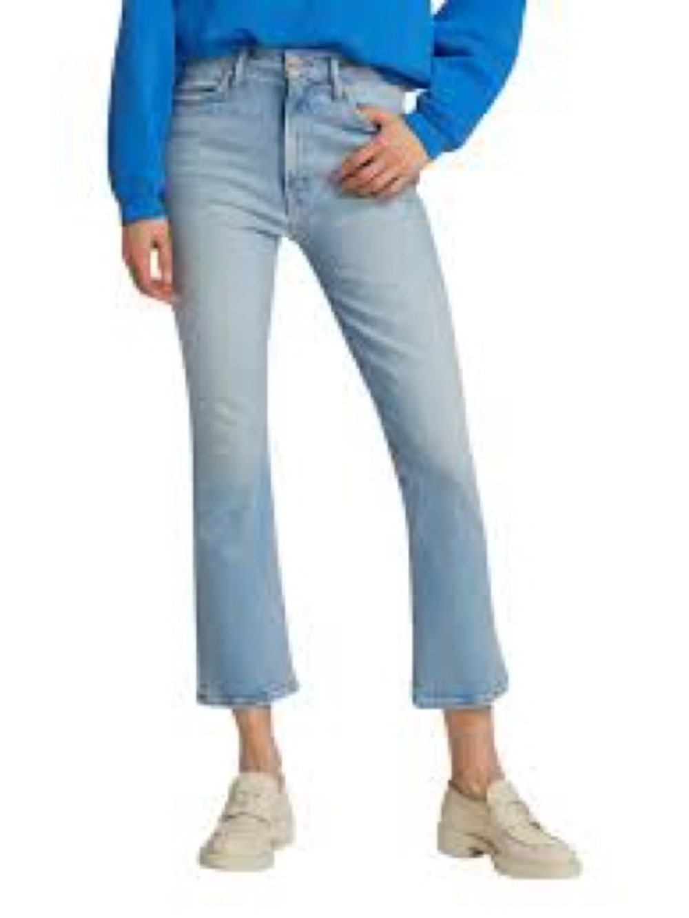 Mother The Hustler Ankle Jeans Womens 31 Blue Excellent California Cruiser Flare